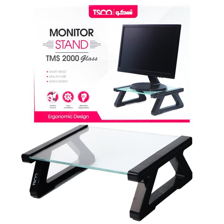 استند و پایه زیر مانیتور شیشه ای تسکو مدل TMS 2000M TSCO TMS2000 Monitor Stand